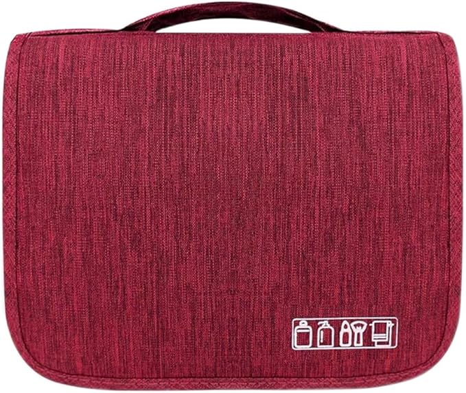 Sechunk Toiletry Bag Water-Resistant Makeup Cosmetic Bag Travel Organizer for Accessories Travel Bag with Hanging Hook