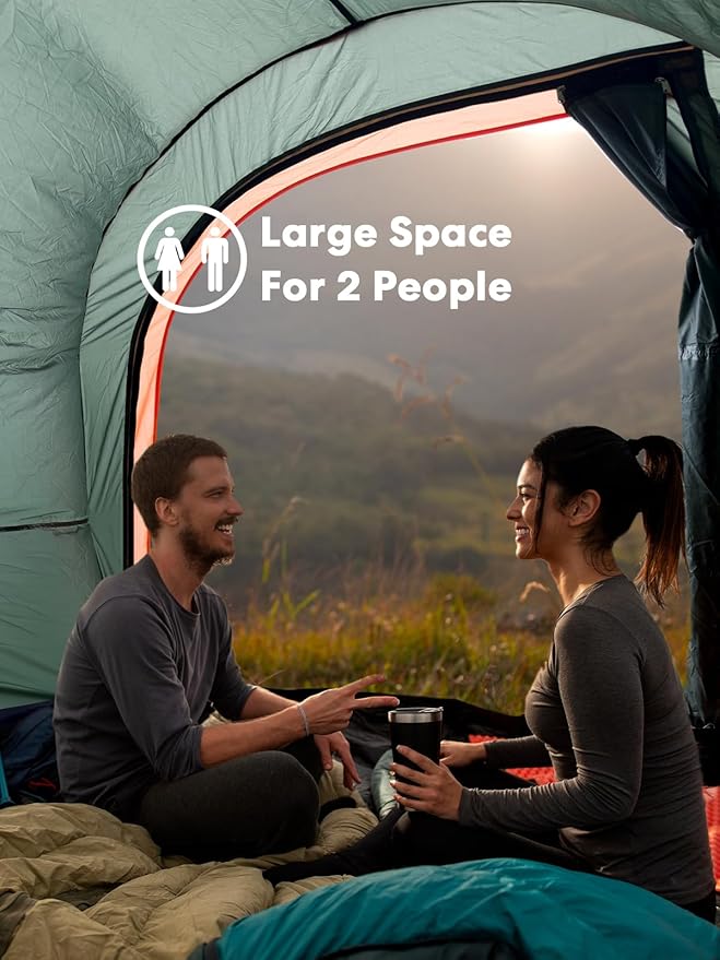 LIBERRWAY Truck Bed Tent for 2 Person, 5.5-5.8 FT Pickup Truck Tent with Waterproof Rainfly Oxford for Camping Travel Outdoor Chevy Silverado 1500 Dodge Ram 1500 Ford F-150 GMC Sierra 1500