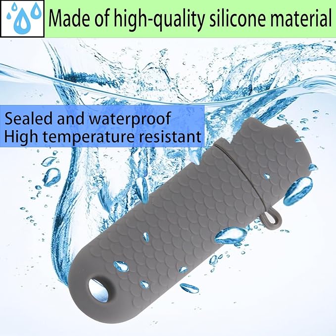 5 Pck Waterproof Lighter Case Cover Holder for BIC Regular Lighters Sleeve Type J6 Outdoor Survival Multipurpose Seal Lighter Pouchfor Hiking and Camping (Gray)