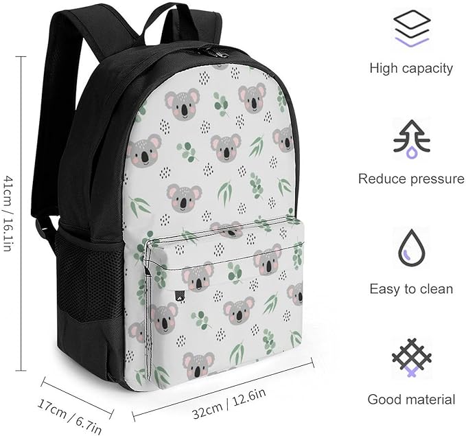 Sturdy Multipurpose Dual Shoulder Bag for Gym and Outdoor Activities, Koala Grey, Travel Hiking Daypack