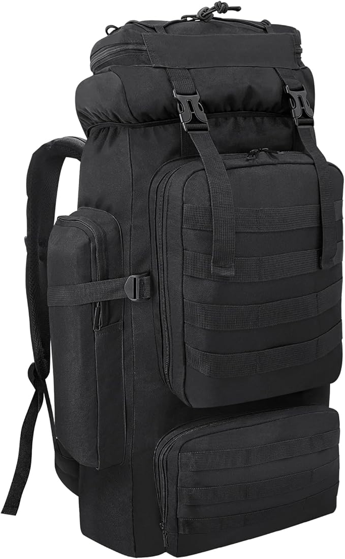 80L/100L Hiking Camping Backpack Outdoor Travel Climbing Rucksack Military Trekking Knapsack Molle 3 Days Assault Pack