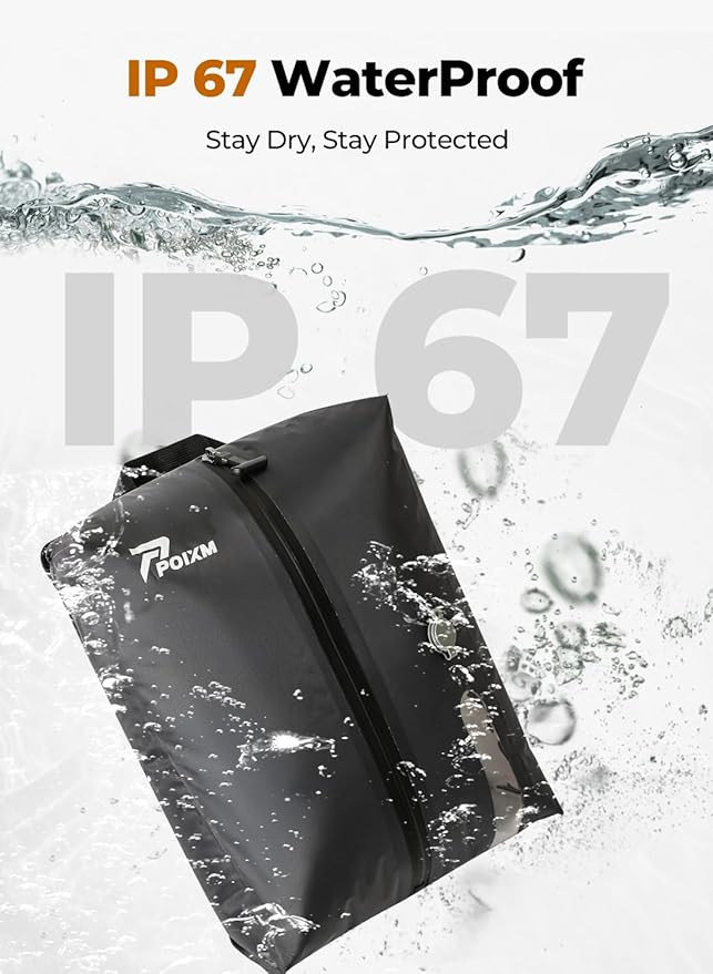 Vacuum Bags for Travel with Pump, Reusable Space Saver Bag, IP67 Waterproof Vacuum Packing Cubes for Travel Suitcases and Backpack (1PC + PUMP)