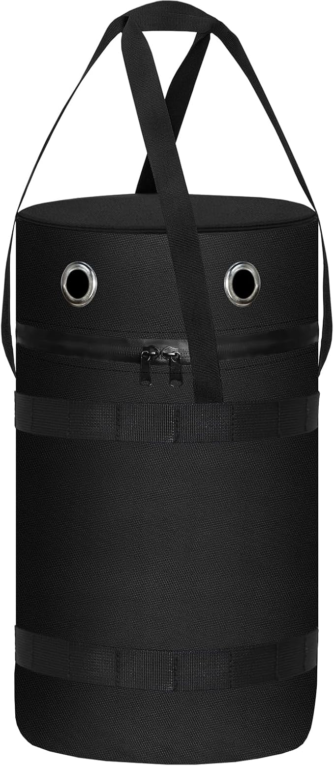 Kovshuiwe 600D Heavy Duty Propane Tank bag Fits Standard 5 lb Tank Cylinder, Outdoor Propane Tank Storage Cover with Stable Tabletop Feature UV Weather Resistant 9.06" Dia x 13.8" H