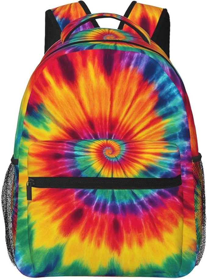 Backpack Lightweight Anti-Theft Multipurpose Tie Dye Shoulder Bag Large Capacity Travel Hiking Backpack With Padded Straps