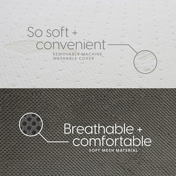 Milliard Trifold Mattress, Single Size, 4 inch, Portable Foldable Mattress Single with Medium Firm Foam, Washable Cover, Tri-Folding Floor Bed, Fold Up Guest Bed, RV Travel, Camping, 75" x 25”