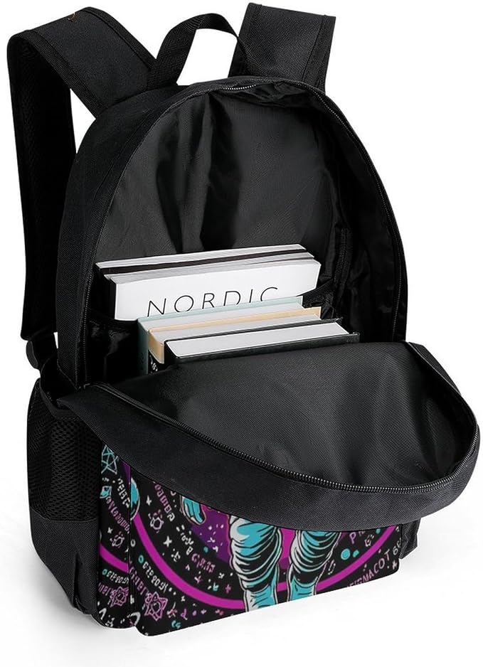 Adults Lightweight Psychedelic Space Astronaut Outer Space Chemical Formula Art Shoulder Book Bags Big Capacity Shoulder Bag With Adjustable Shoulder Straps for Trekking Work Walking Cycling