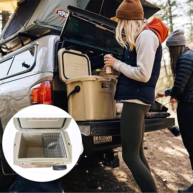 Cooler Basket for YETI Tundra Haul, YETI Roadie 48, YETI Roadie 60Compatible with Other lgloo Accessories Cooler Locks, Cooler Dividers, Ice etc,Cooler Basket Keeps Food Dry.