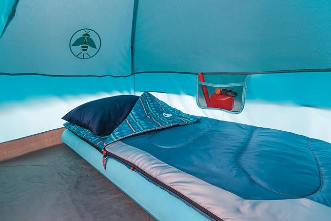 Coleman Kids Wonder Lake Tent with Rainfly, Sets Up in About 10 Minutes, 2-Person Glow-in-The-Dark Tent for Campsite, Backyard, or Indoor Use