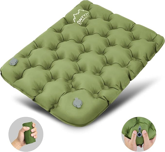 ONTYZZ Inflatable Seat Cushion Lightweight Stadium Seat Pad Travel Air Seat Cushion for Hiking Office Airplane Stadium Car