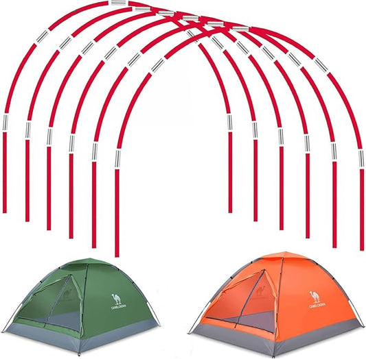 DIY Poles for Bike Tent, Tent Pole Replacement, Tent Bar Support Rod Awning Frame Kit for Hiking and Camping Tarp, Long Approximately 52ft, Diameter - 6.5mm, Plant Grow Tunnel,36 Packs