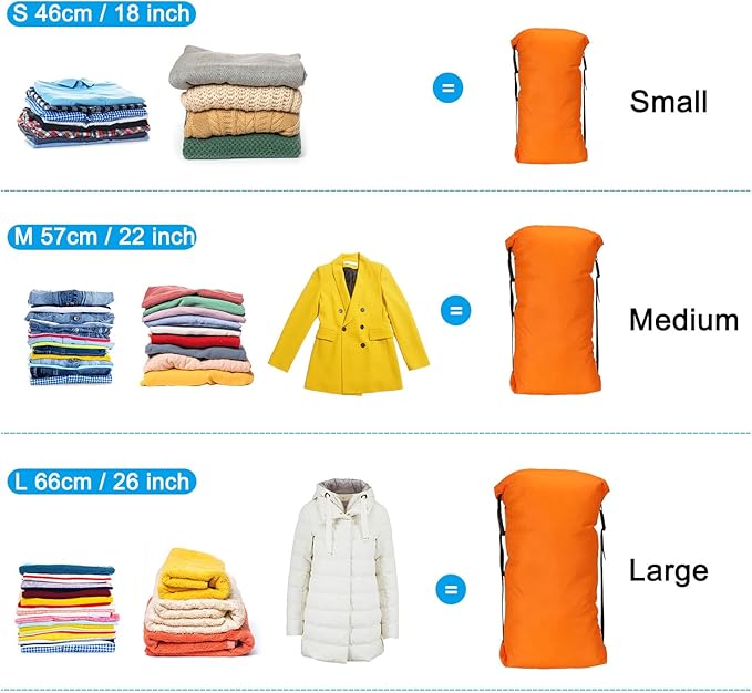 PATIKIL Compression Stuff Sack, Waterproof Sleeping Bag Storage Sack for Backpacking Camping