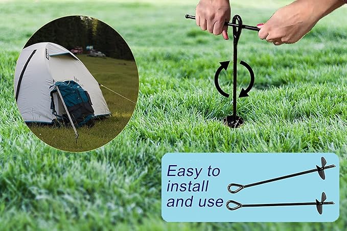 Ground Anchor 30 Inch Heavy Duty, 1 Pack