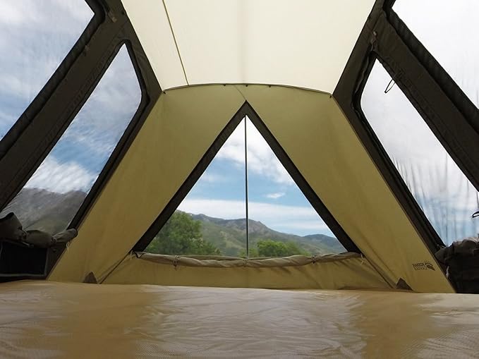 Kodiak Canvas Flexbow Kodiak 6041VX 8-Person 3-Season Tent with Free Standing Setup, 6.5' Peak Height, Green, Cotton Duck Canvas, Hydra-Shield™ Rainfly, Flex-Bow Frame, 15 Min Assembly, Limited