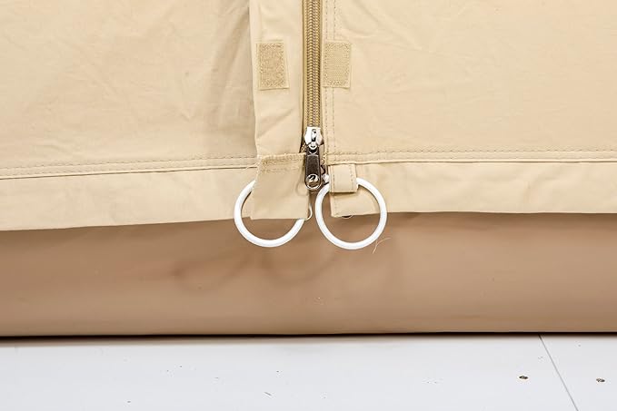 Sibley 500 ProTech Canvas Bell Tent, 4-Season Glamping Yurt for 8 People, Reinforced Material, Mesh Walls, 360 g/m² Cotton Canvas, Double Entrance