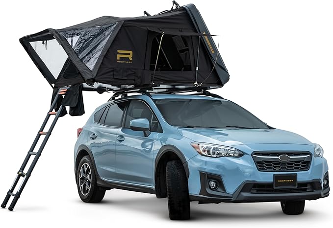 Condor 2 Air Hard-Shell Roof Top Tent for Car Camping and Overlanding, Waterproof, Heavy-Duty Shell with LINE-X, 2-3 Person Tent, Easy Assembly, Air Mattress and Universal Mounting Brackets Included