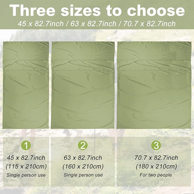 Sleeping Bag Liner Travel Sheets for Hotel Camping Sheets Travel Bed Sheets for Hotel Lightweight Single &Double Compact Sleeping Bag Sack Breathable Travel Sleeping Bag for Hotels Adult Compact Sacks