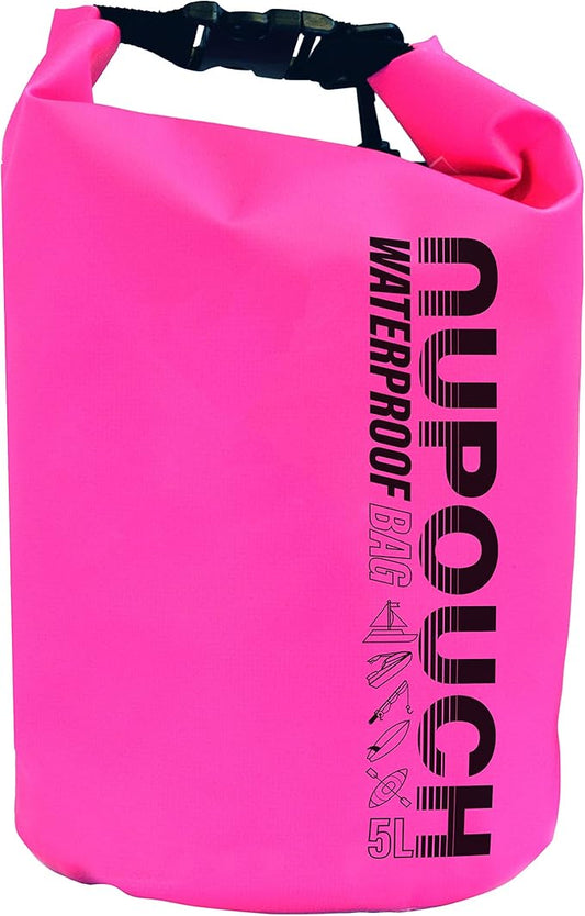 Nupouch Waterproof Dry Bag: 2L/5L/10L/20L Roll Top Lightweight Dry Storage Bag, Backpack for Travel, Swimming, Boating, Kayaking, Camping, or Beach