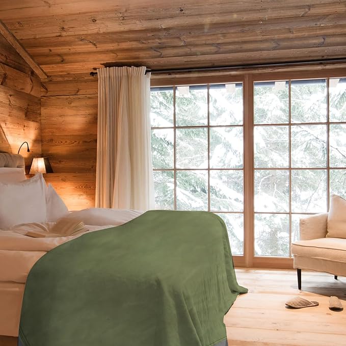 LOOGU Camo Blanket Waterproof Insulation Poncho Liner for Outdoor Camping, Hiking, Hunting, Survival, Backpacking, Picnicking