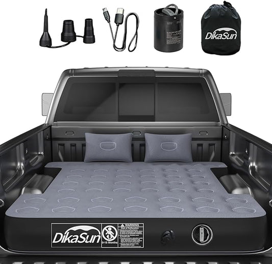 Truck Bed Air Mattress for 5-5.8 ft, Full Size Inflatable Mattress Short Truck Beds for Outdoor Camping,Truck Tent Accessories