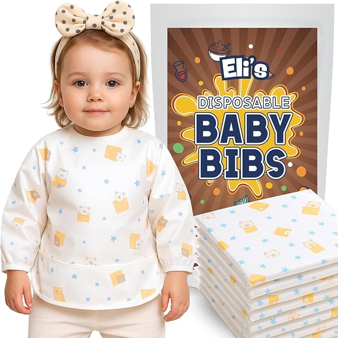Eli with Love Disposable Bibs Individually Wrapped