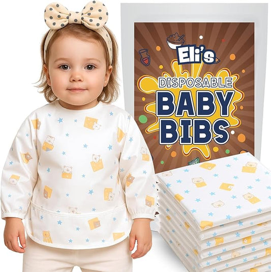 Eli with Love Disposable Bibs Individually Wrapped
