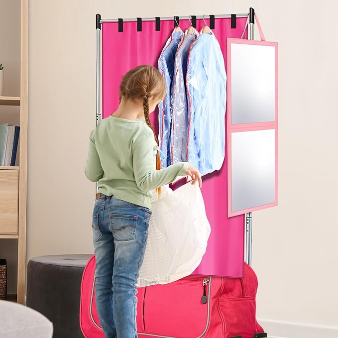 Privacy Curtain for Dance Bag Suitcase Portable Changing Room Privacy Curtain Without Rack Partition Screens for Dancer Backstage Accessories, Camping, Window Shades