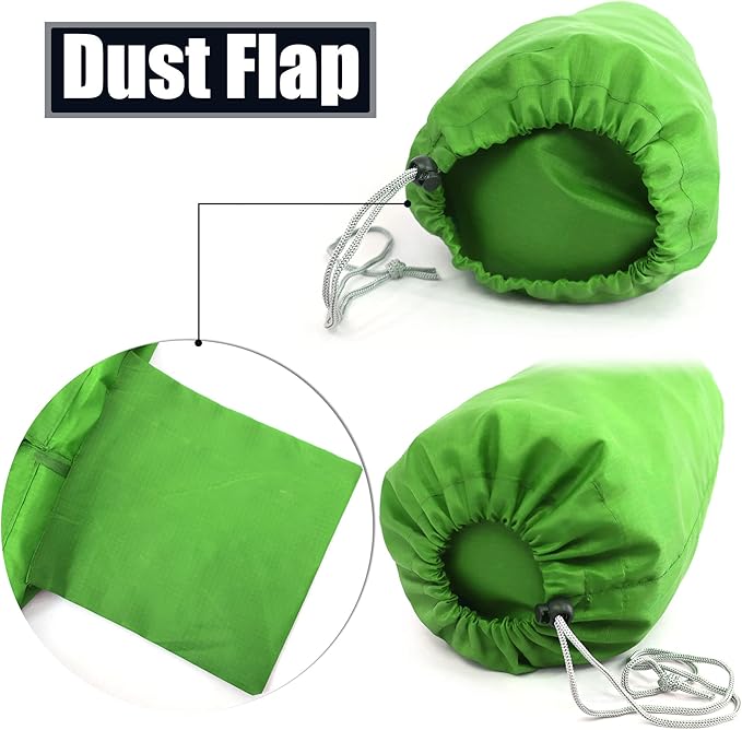 BeeGreen Small-Drawstring Pouch-Bags 6 Pack with Dust Flap Stuff Sack Bags for Travel, Camping, Outdoor Products