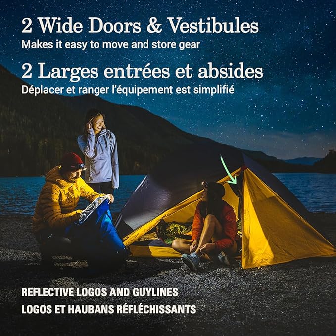 Coleman PEAK1 Premium Waterproof Backpacking Tent with Rainfly & Footprint, Lightweight Camping Tent Withstands Winds up to 45 MPH, 1/2/3/4/6 Person Sizes