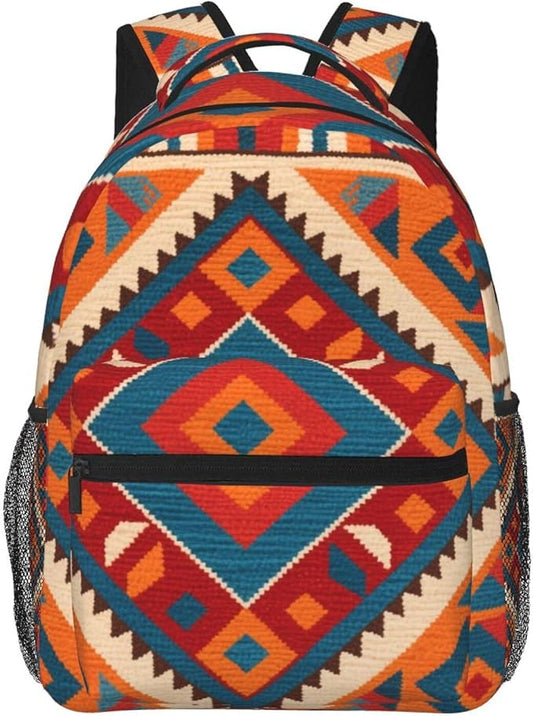 Daypack Lightweight Multipurpose Anti-Theft Indiana Western Southwest Mesas Shoulder Bag Large Capacity Laptop Book Bag Rucksack With Adjustable Shoulder Straps