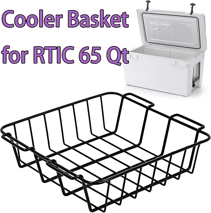 Cooler Basket for RTIC 65, Compatible with 65 Coolers, Keep Smaller Items Dry-Goods Basket, Compatible with Rtic Ice, RTIC Cooler Accessories etc.