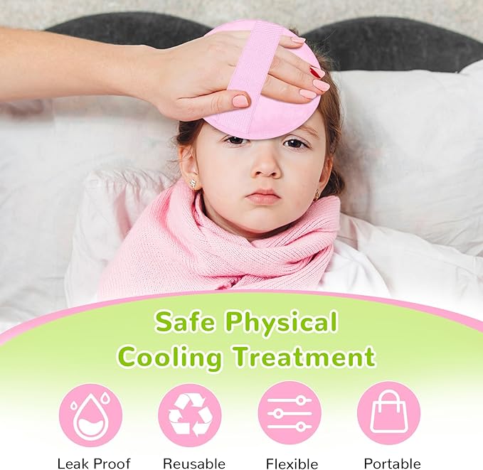 Kids Ice Packs for Boo Boos, Boo Boo Ice Packs for Kids, 2 Packs Cute Hot Cold Gel ice Packs for Injuries Reusable for Kid's Fever, Pain Relief, Wisdom Teeth, First Aid and Head, Arms, Legs Injuries