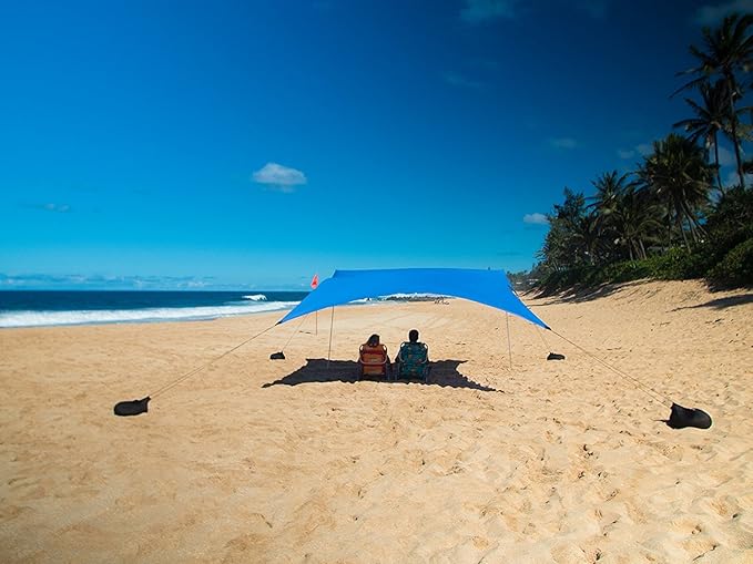 Neso Tents Grande Beach Tent, 7ft Tall, 9 x 9ft, Reinforced Corners and Cooler Pocket