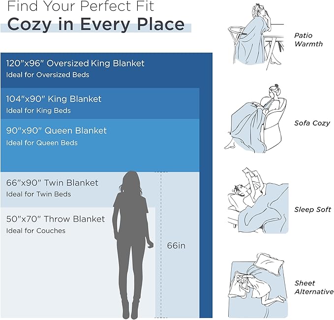 Bedsure Cooling Cotton Waffle Twin XL Blanket - Lightweight Breathable Blanket of Rayon Derived from Bamboo for Hot Sleepers, Luxury Throws for Bed, Couch and Sofa, Burgundy, 66x90 Inches