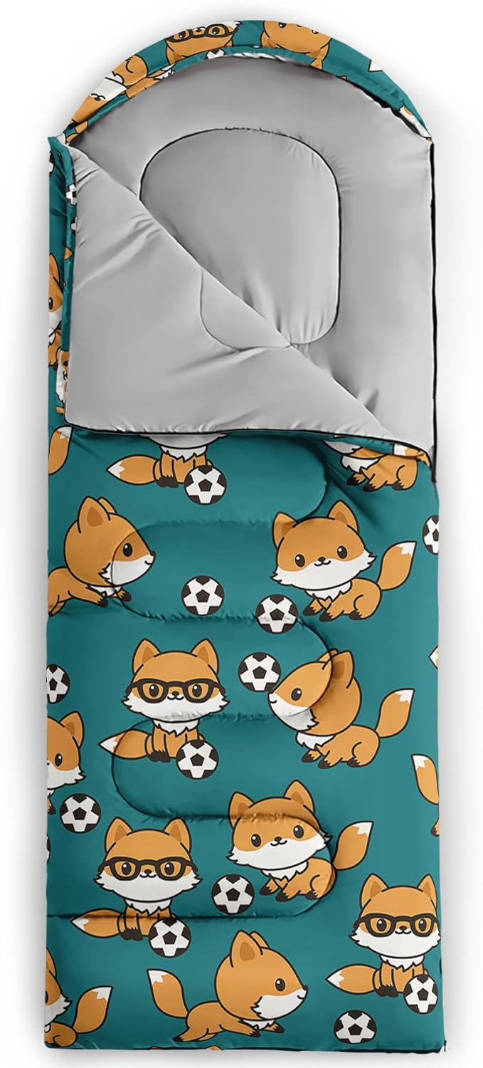 AILONEN Girls Pink Camping Sleeping Bags,Lightweight & Waterproof,3 Season Warm & Cool Weather,Cute Bow Duck Print Sleeping Bags for Kids,Girls,Adults Travelling,Outdoors