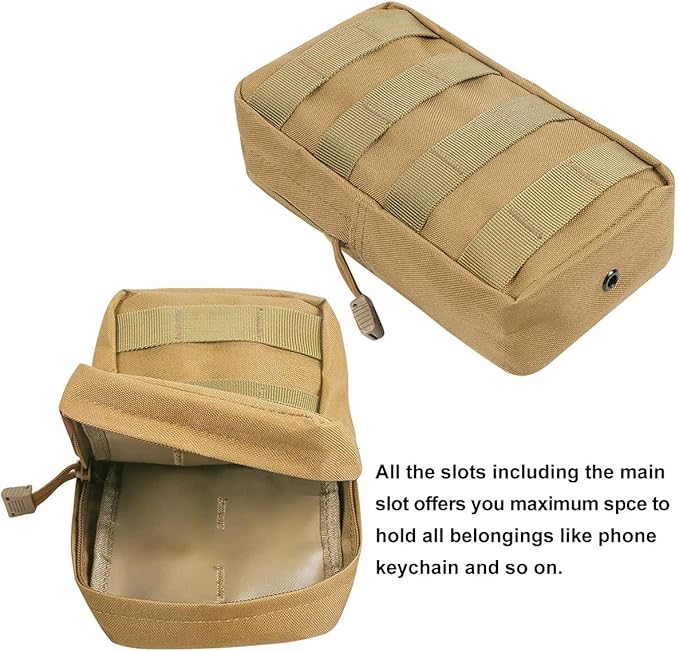 Gogoku 4-Pack Molle Pouch Tactical Molle Pouches Compact Utility EDC Waist Bag Pack