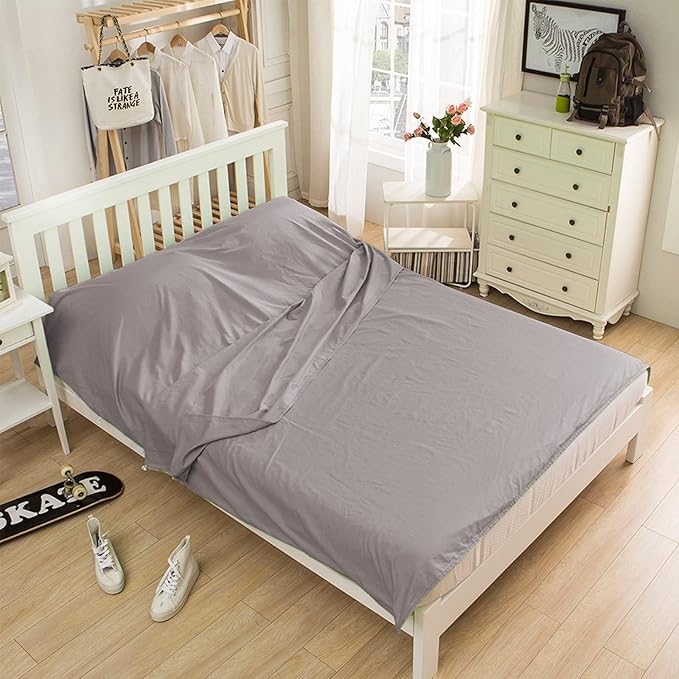 Travel and Camping Sheets Sleeping Bag Liner,Lightweight Travel Sheets for Hotel Portable Hotel Sleeping Bag Sack for Adults,Premium Soft Hotel Sleep Sheet for Traveling Hostels Picnic