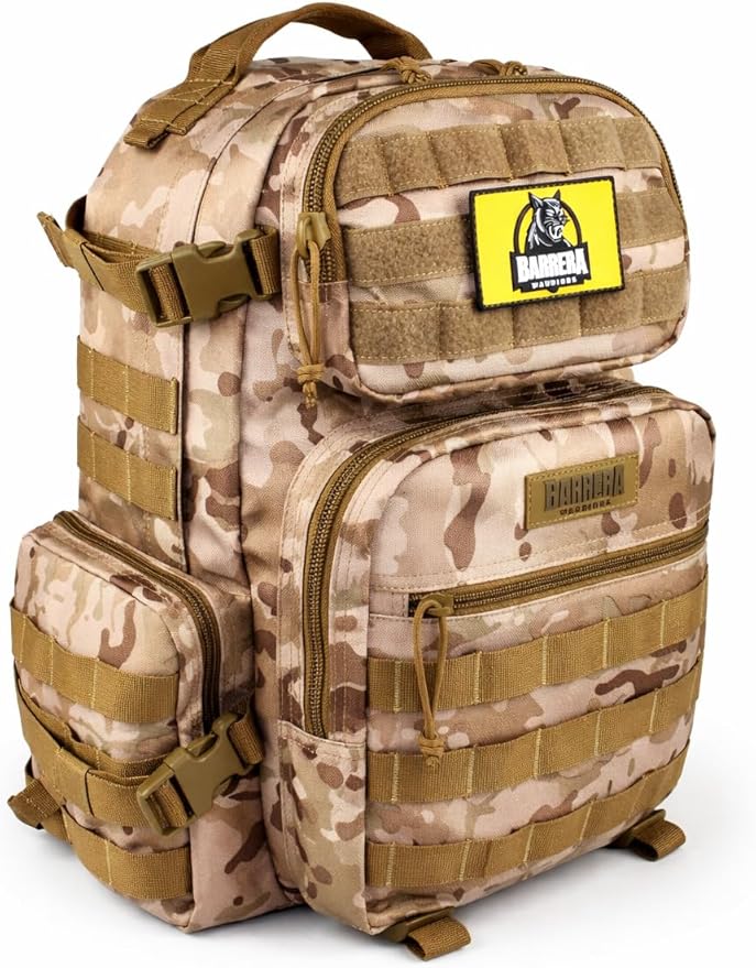 Tactical Backpack 25L Military MOLLE Assault Pack – Waterproof EDC Backpack for Hiking, Camping, Travel & Survival Gear, Bug Out Bag (Multicam Camo)
