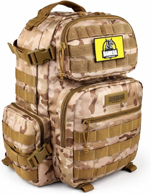 Tactical Backpack 25L Military MOLLE Assault Pack – Waterproof EDC Backpack for Hiking, Camping, Travel & Survival Gear, Bug Out Bag (Multicam Camo)