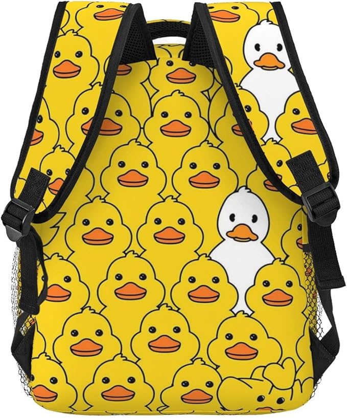 Rucksacks Lightweight Multipurpose Anti-Theft Yellow Flat Mouth Ducks Shoulder Bag Big Capacity Traveling Camping Backpack With Side Pockets