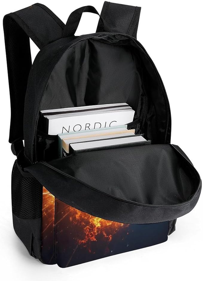 Rucksacks Lightweight Multipurpose Anti-Theft American Football Water Fire Soccer Shoulder Bag Big Capacity Traveling Camping Backpack With Side Pockets