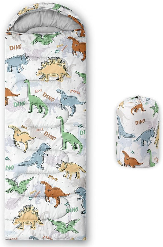 AILONEN Outer Space Astronaut Camping Sleeping Bags,Lightweight & Waterproof,3 Season Warm & Cool Weather,Cartoon Sleeping Bags for Kids,Boys Girls Travelling,Outdoors