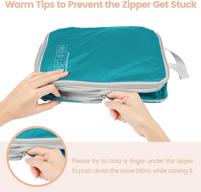 Cambond Compression Packing Cubes for Travel Women - Lightweight Luggage Organizers Bag Packing Cubes for Carry on Suitcases