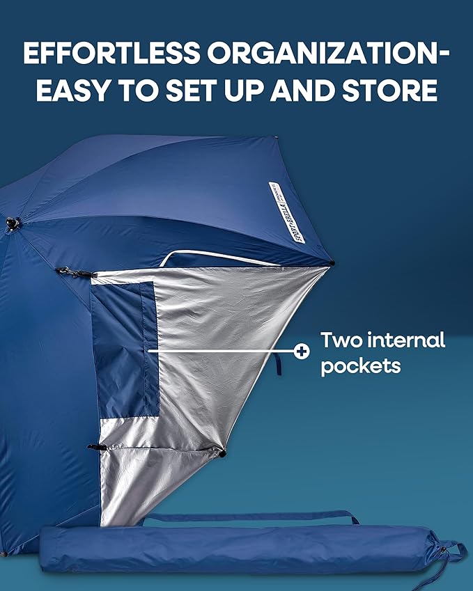 Sport-Brella Premiere XL UPF 50+ Umbrella Shelter for Sun and Rain Protection