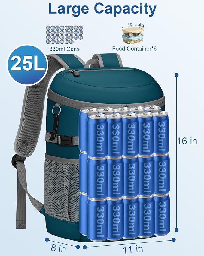 Cooler Backpack Insulated Waterproof,30/45 Cans Backpack Coolers Leakproof Lunch Backpack for Men Women Portable Soft Cooler Bag for Beach Camping Trave Picnic