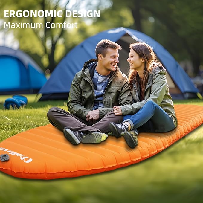 Ultralight Sleeping Pad for Camping, 74.8"x23.2" Camping Mat with Pump Sack Inflatable Sleeping Pads Compact for Camping Backpacking Hiking Traveling Tent