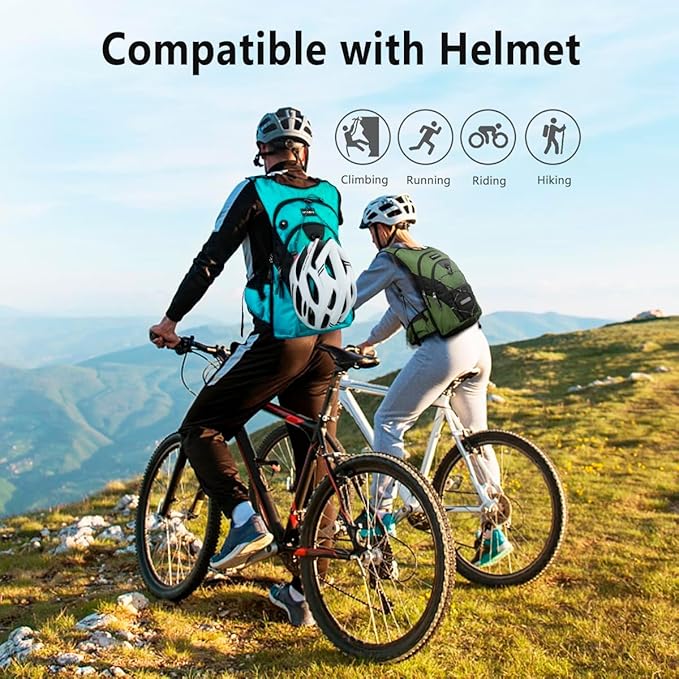 NONSAR Hydration Backpack, Hiking Backpack with 3L Water Bladder, Insulated Water Backpack for Women, Men, Kids, Keep Liquids Cool Up to 5 Hours, Daypack for Hiking, Running, Climbing, Cycling