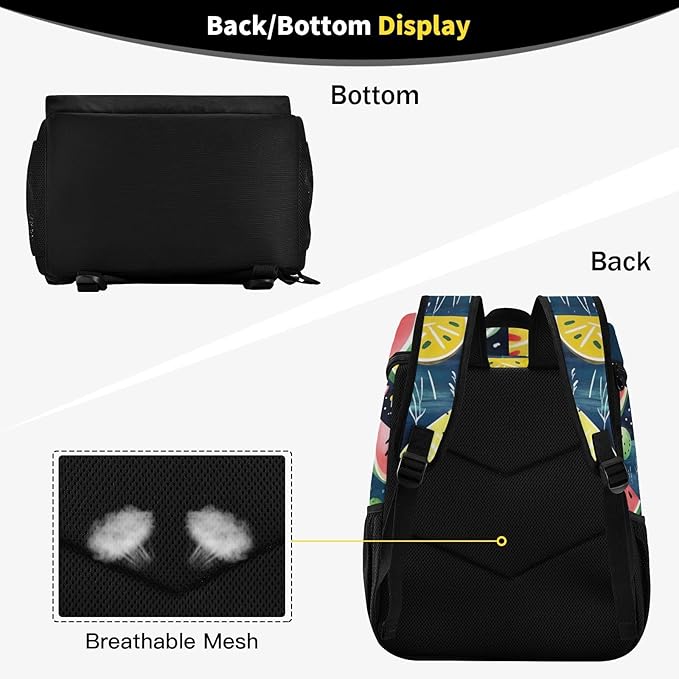 YETTASBIN Leakproof 36 Cans Cooler Backpack for Men Women - Watermelom Insulated Backpack Cooler Large Capacity Waterproof Lunch Bag for Hiking, Camping, Beach, Fishing, Work