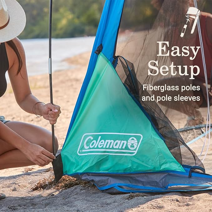 Coleman Skyshade Screened Shelter with Easy Setup, Lightweight Picnic Screen Room for Bug-Free Lounging, Made of PFAS-Free Materials