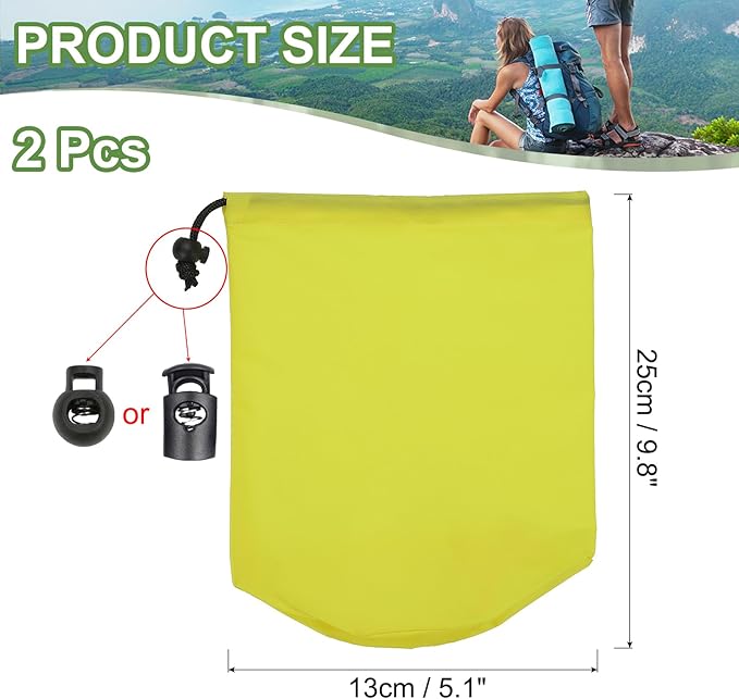 PATIKIL Stuff Sack, Waterproof Outdoor Storage Sack Portable Drawstring Dust Flap Bag Lightweight Sleeping Bag for Camping Hiking Travel