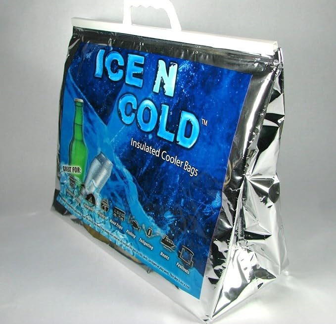 Insulated Picnic/Shopping Cooler Bags, Pack of 5, Lightweight Soft Collapsible, Large Capacity, 35lbs, Fast Same Day Shipping